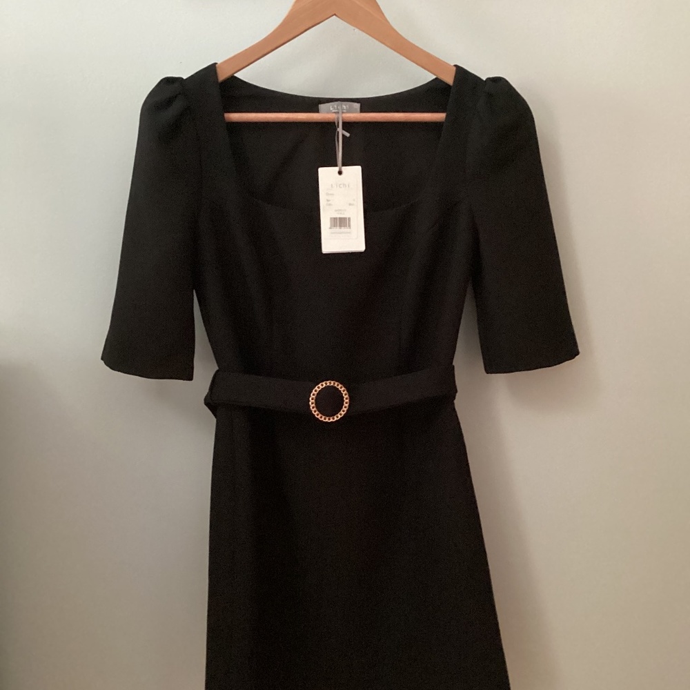 Black cocktail dress